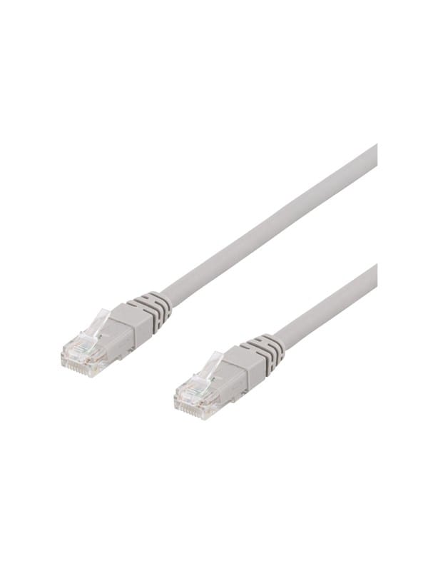 Deltaco TP-615AU - patch cable - 15 m - grey - Grau - 15 meter