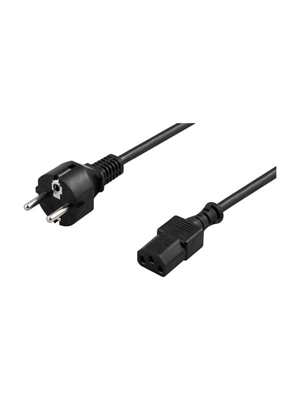 Deltaco DEL-111N - power cable - power CEE 7/7 to power IEC 60320 C13 - 10 m