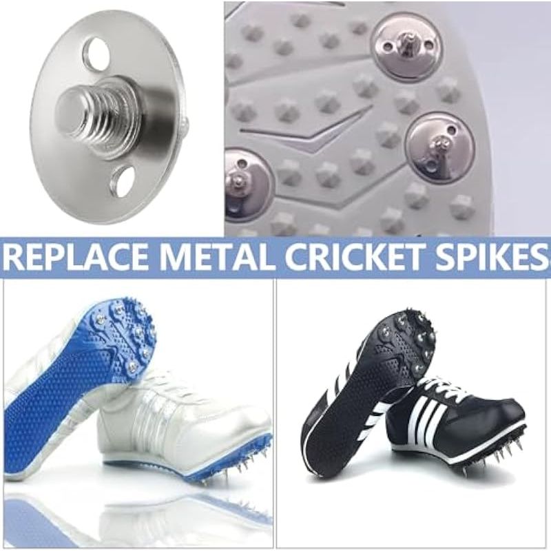 22-teiliges Set Ersatz-metallstollen Zum Einschrauben Für Cricket- Und Golfschuhe, 5,7 Mm Gewindedurchmesser, Inklusive Schraubenschlüssel