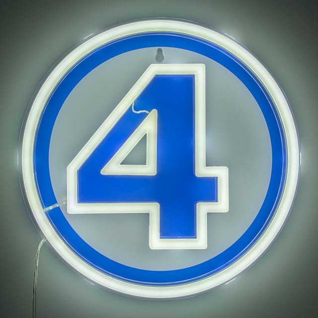 Paladone - Fantastic 4 Wall Mountable LED Neon Light - Lampe