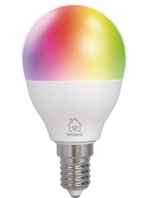 Deltaco Smart LED-bulb, E14, RGB, Wi-Fi, 4,9 W