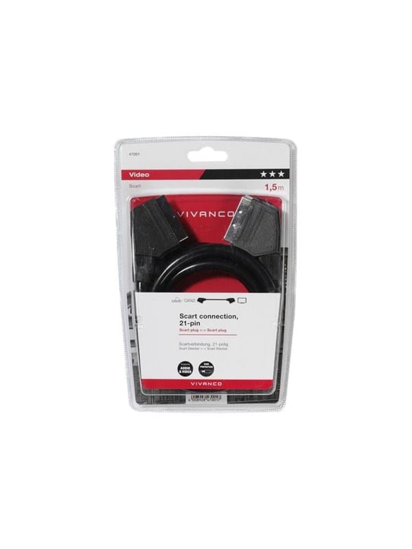 Vivanco 47/30 15 - video / audio cable - 1.5 m