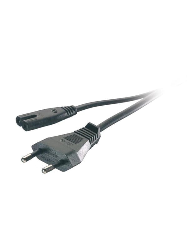 Vivanco Power cord Euro plug - 8 1.25m Black