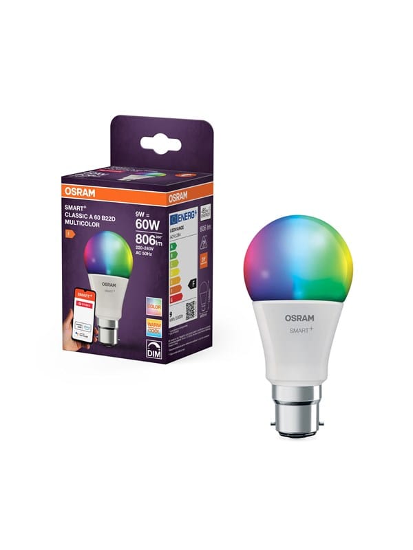 Osram SMART+ standard 806lm 9W/RGBW frosted (60W) B22d Zigbee