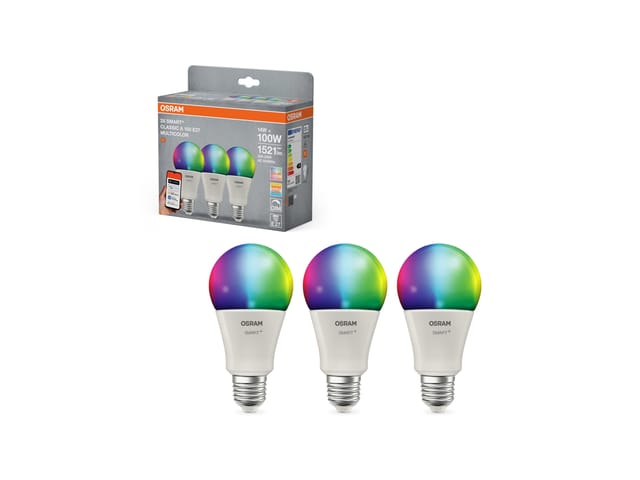 Osram SMART+ frosted standard 14W/RGBW (100W) frosted E27 3-pack