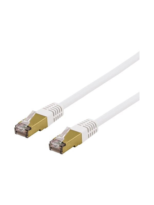 Deltaco SFTP-62VAH - patch cable - 2 m - white - Weiß - 2m