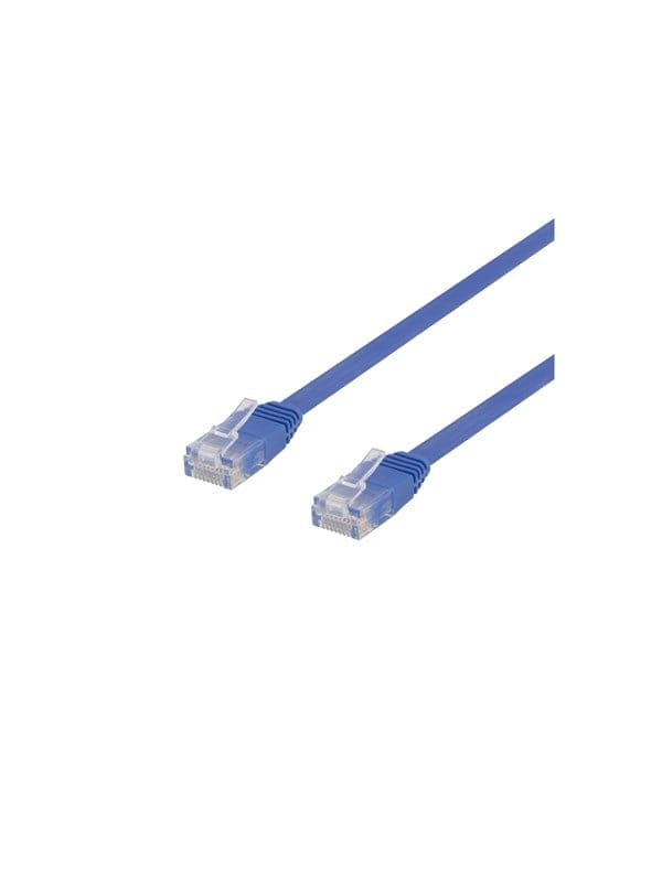 Deltaco patch cable - 30 cm - blue - Blau - 0.3 meter