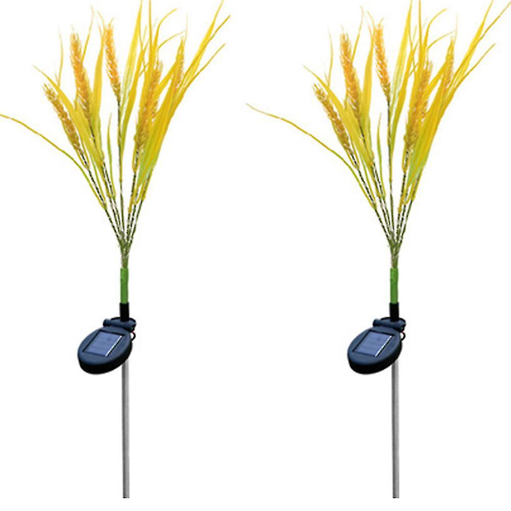Solarleuchten, 2er-pack Led-gartenleuchten In Weizenährenform, Gartengeschenke Für Terrasse Und Gartenwege