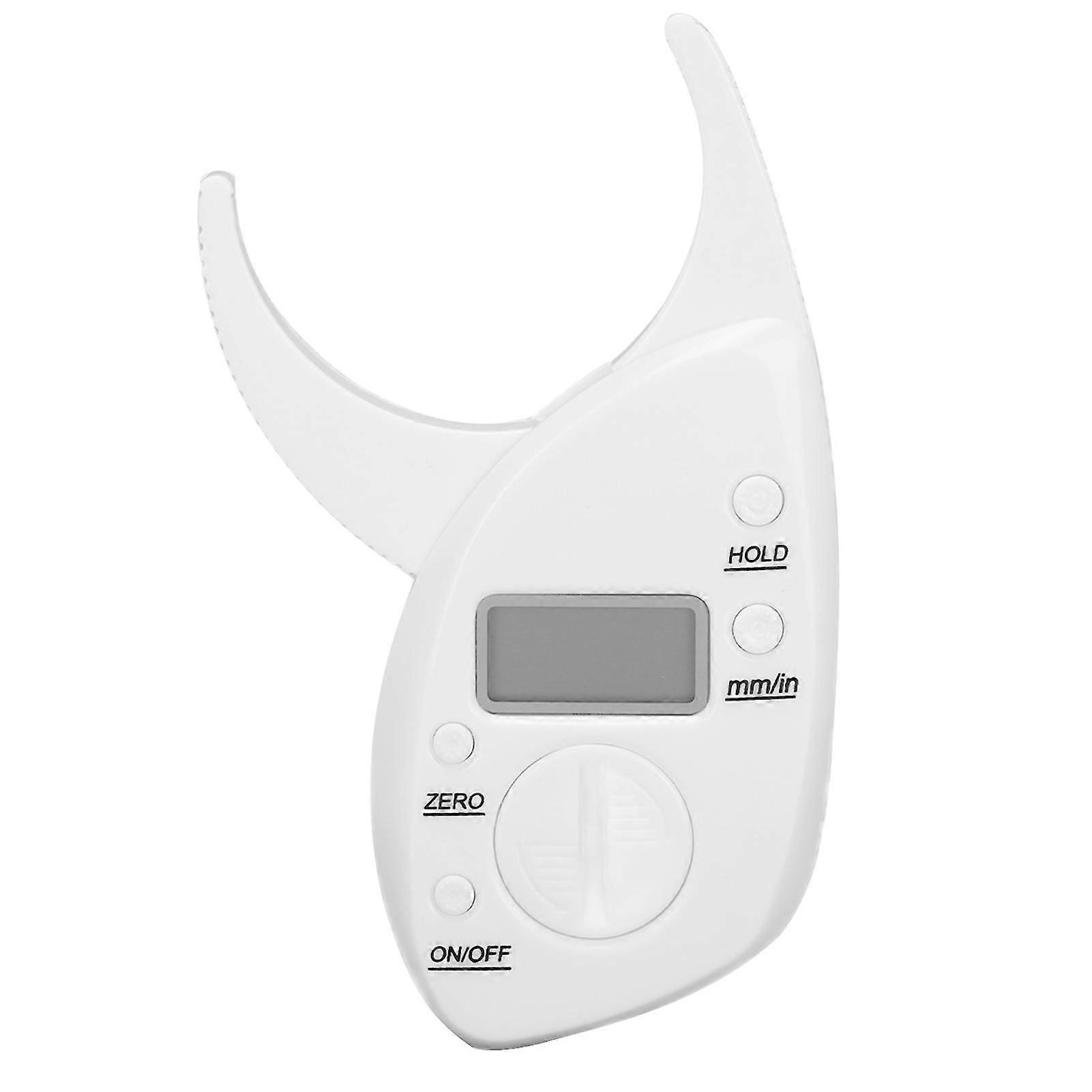 Körperfettmessgerät Mit Hautfaltenmessung, Elektronischer Fettmessschieber Und Maßband Zur Präzisen Bmi-messung, Fitnesswhite