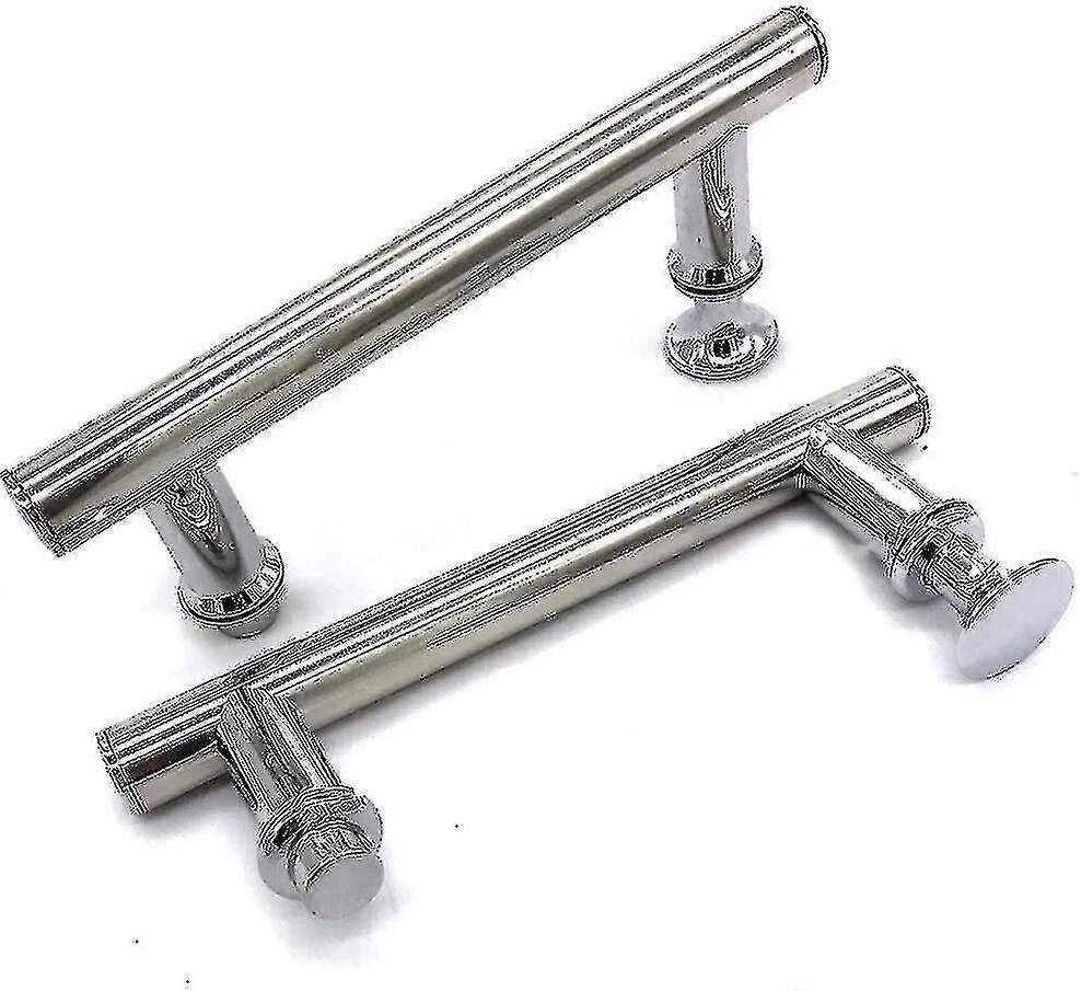 2 Stück 145 Mm (14,5 Cm) Verchromte Abs-duschtürgriffe, Lochabstand