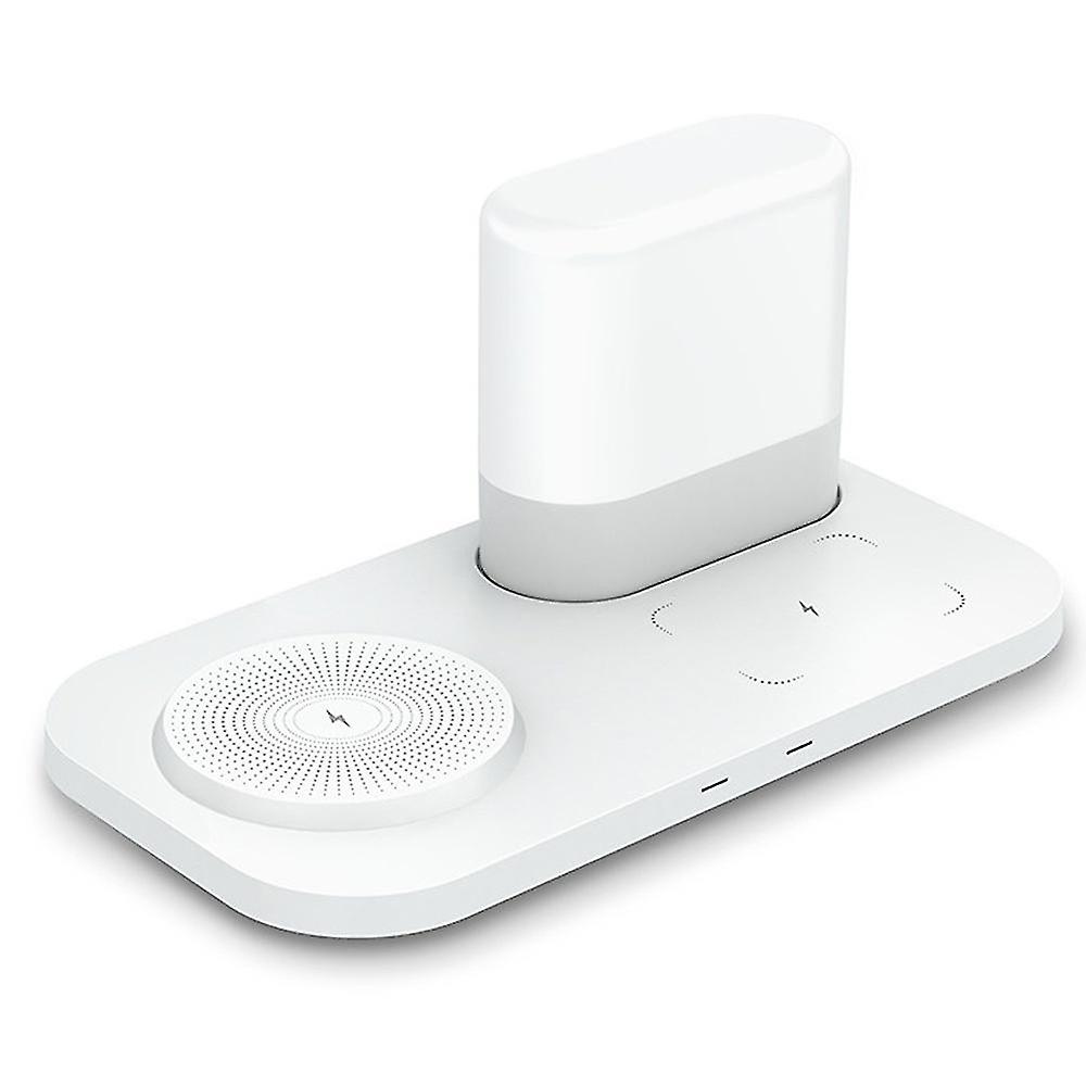 Kabelloses Ladegerät Mit Nachtlicht, 15 W Schnellladefunktion, Kompatibel Mit Iphone, Samsung Usw.