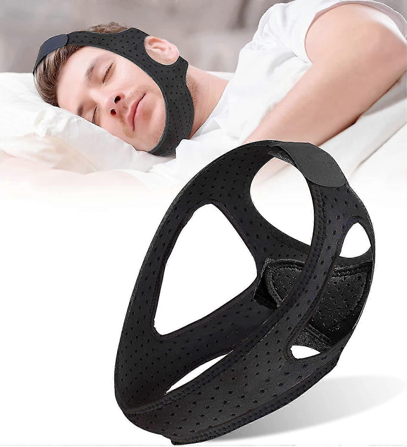 Anti-schnarch-kinnband, Kompatibel Mit Cpap-geräten, Effektive Lösung Gegen Schnarchen, Verstellbares Und Atmungsaktives Kinnband