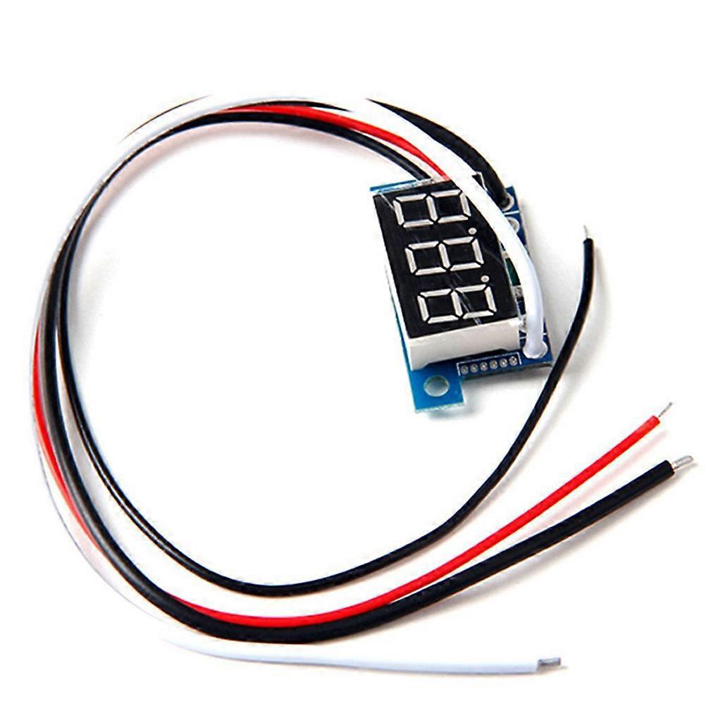 Präzises Digitales Mikro-led-voltmeter-platinenmodul Dc4-30v 0-10a Voltmeter-monitor Voltmeter-anzeigepanelmeter (weiße Schrift)-3.50x1.40x1.00cm-yellow