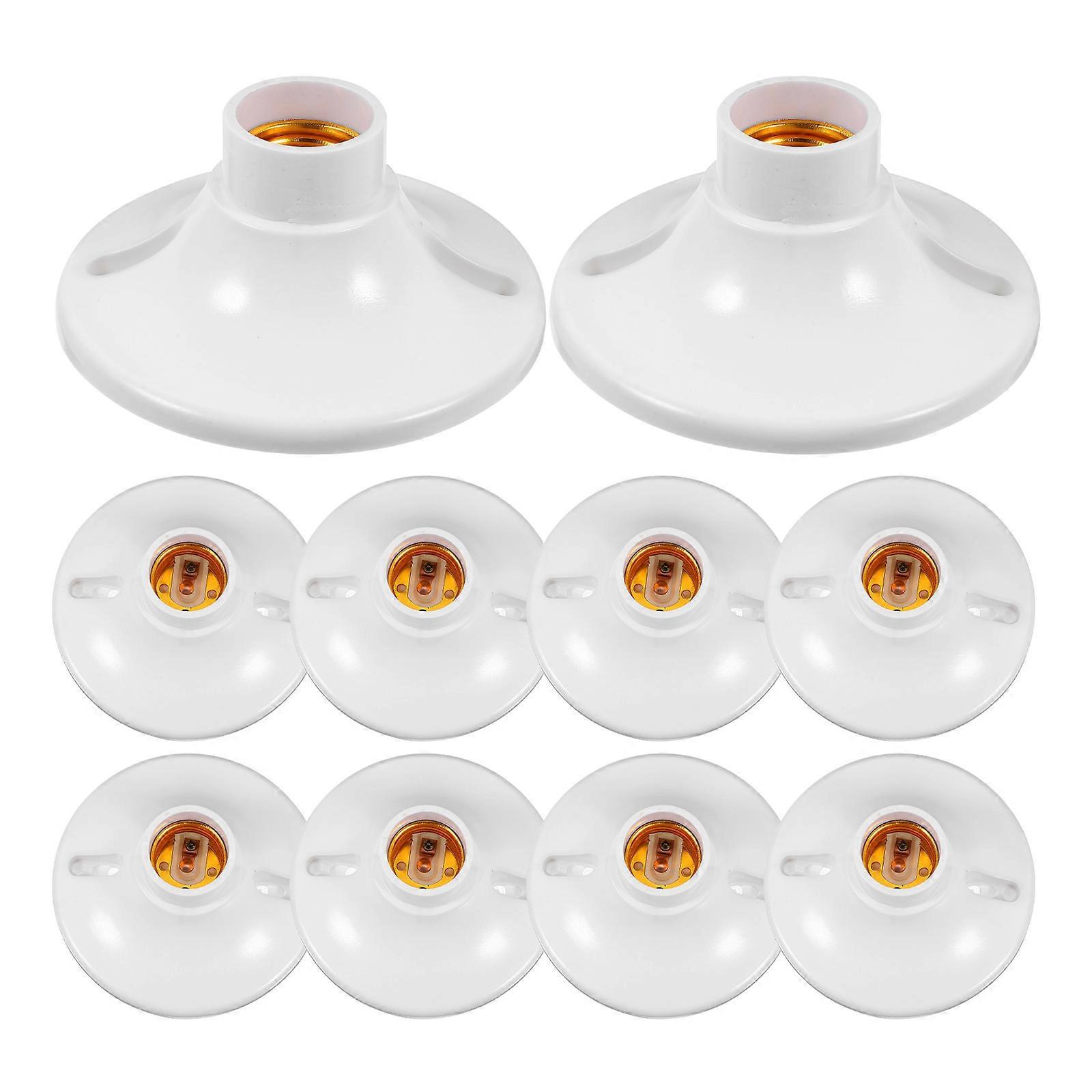 10 Stück E27-lampenfassungen Für Deckenleuchten – Ersatz-11.00x11.00x5.50cm-white