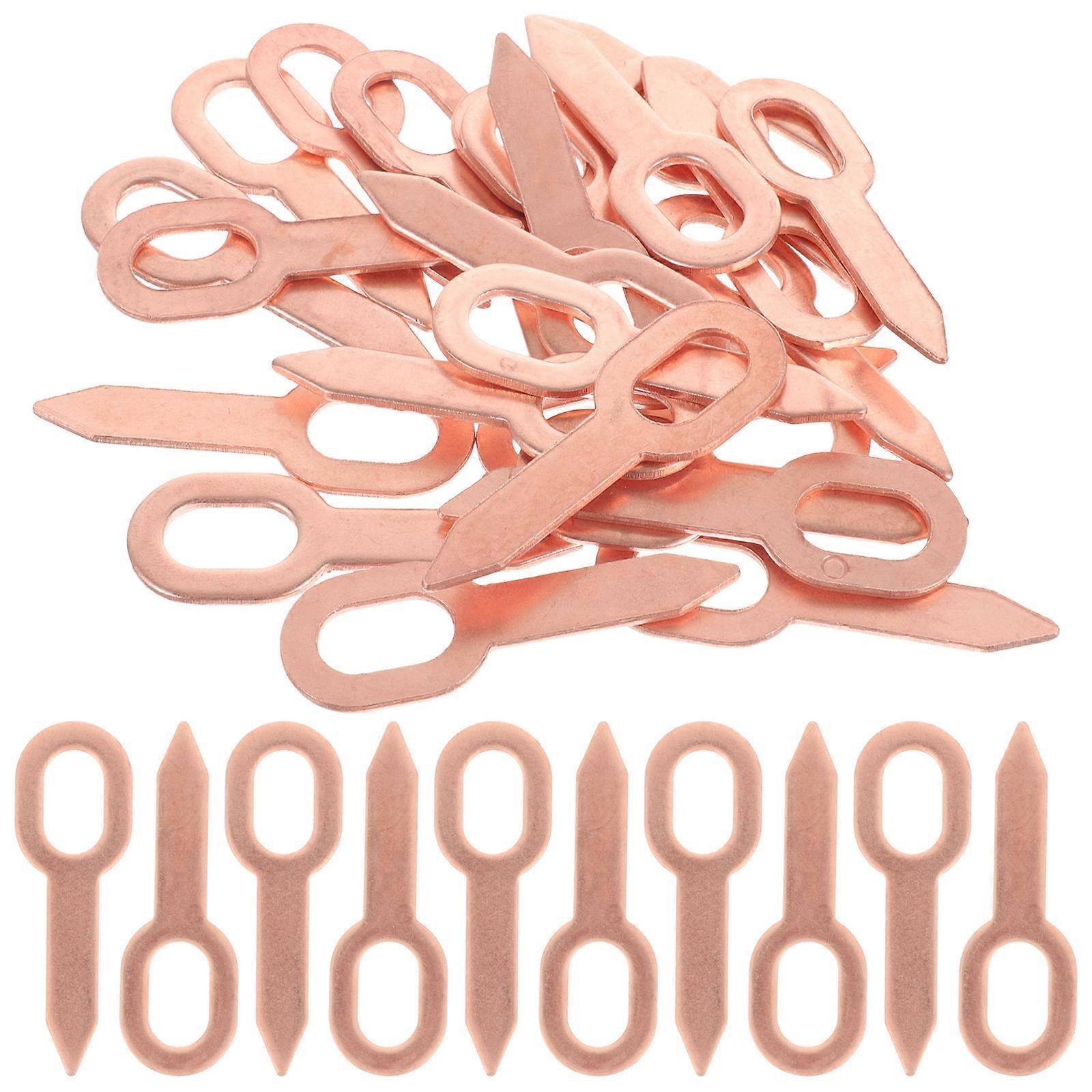 100-teiliges Set Zum Ausbeulen Von Dellen, Bolzenschweißen, Dellenreparaturset Für Autos, Punktschweißringe-6.00x2.00x0.20cm-rose Gold