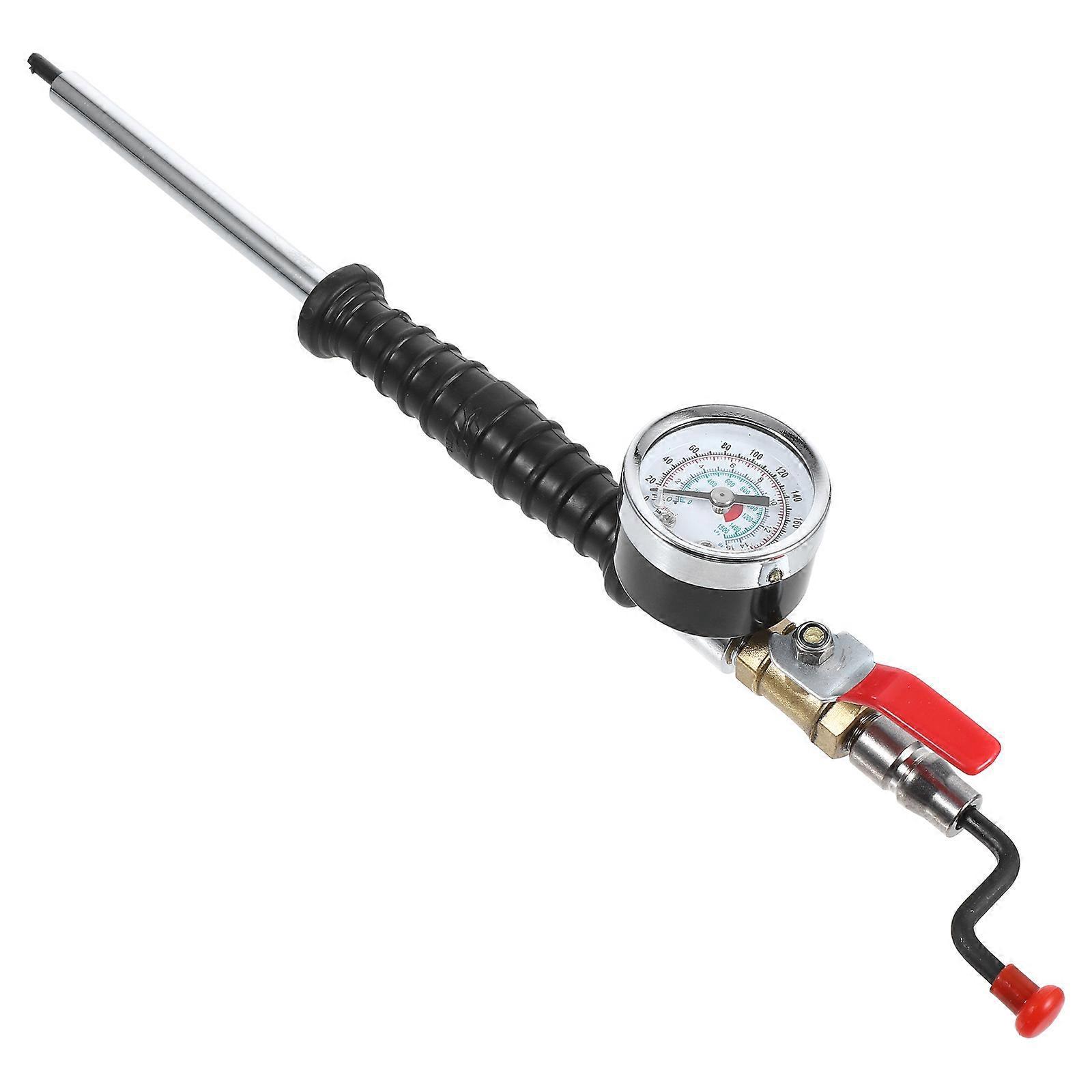 Luftfüller-manometer, Tragbarer Reifenfüller, Reifenluftanschluss-manometer-30.50x4.50x4.00cm-multi