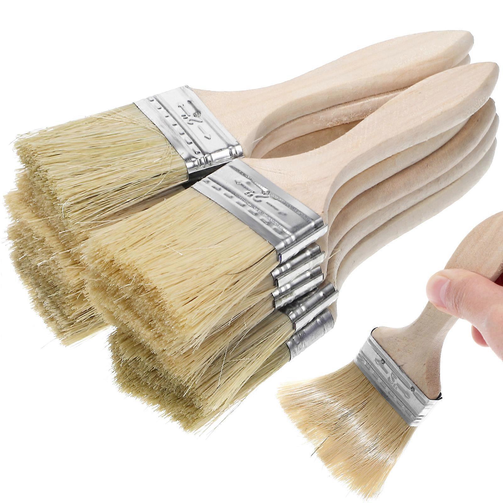 10 Stück Pinsel Mit Holzgriff, Mehrzweckpinsel Für Soßen Und Gebäck-16.70x4.20x0.80cm