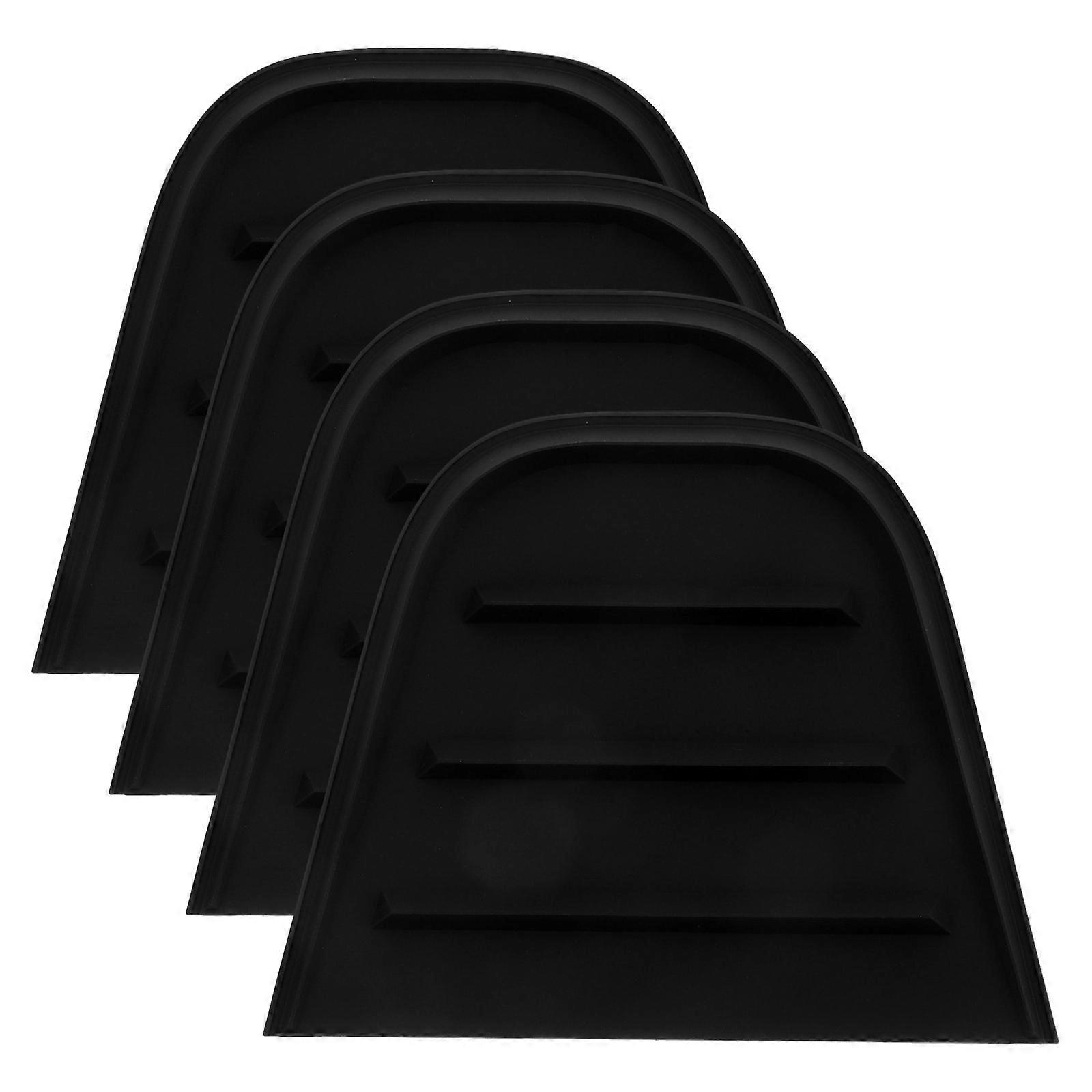 Stück Eckenschützer, Eckenpolster Für Koffer, Werkzeugkasten, Versand-12.00x9.50x1.00cm-black