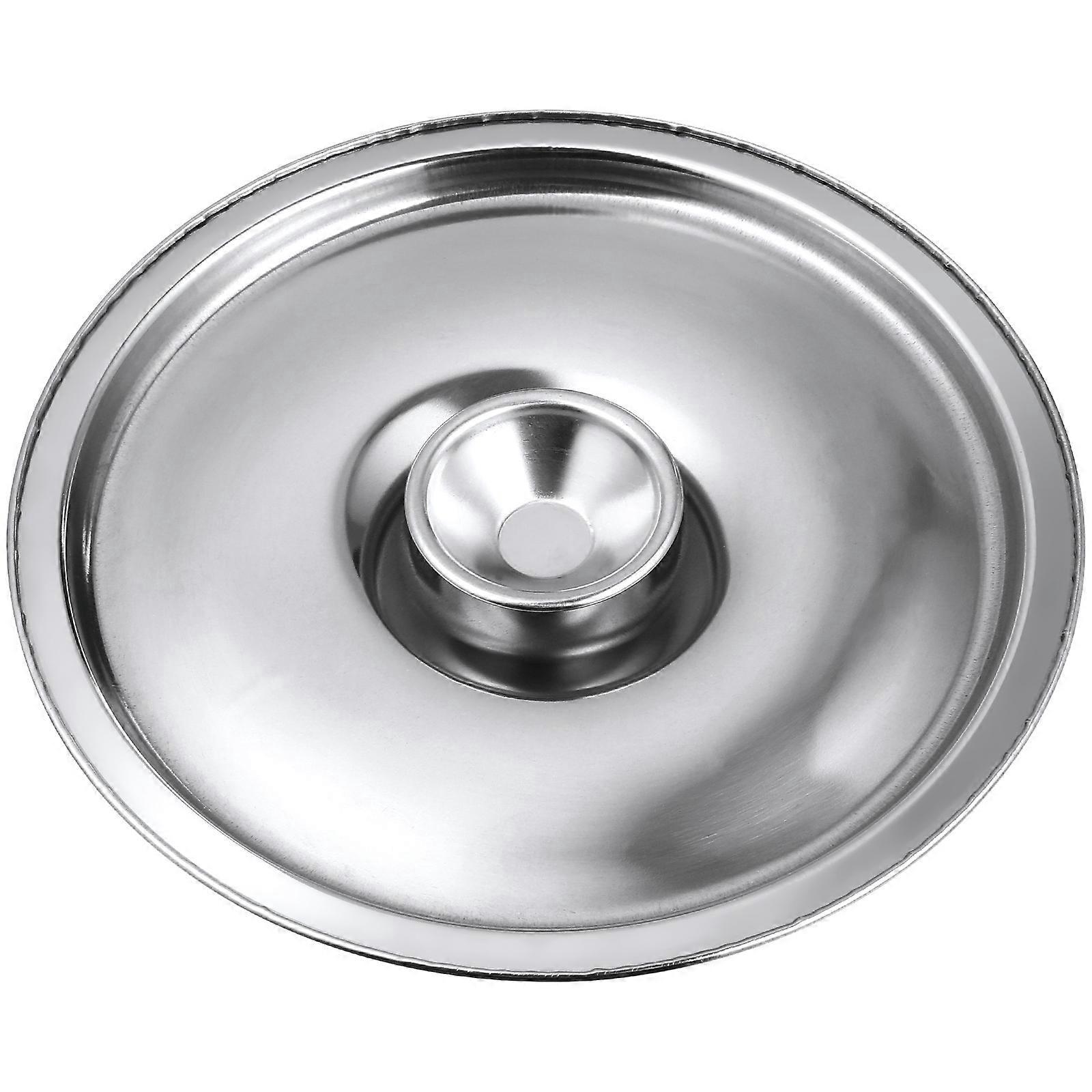 Edelstahl-topfdeckel, Kleiner Pfannendeckel, Stielkasserollendeckel, Gewürztopfdeckel, Stielkasserollendeckel, Kleiner Kochgeschirrdeckel-14x14cm-silver