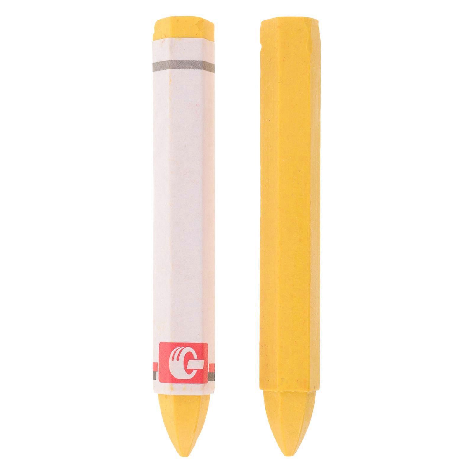 2 Stück Reifenmarkierstifte, Reifenwachsstifte, Reifenreparaturmarkierstifte, Autoreifenmarkierstifte-10.00x1.50x1.50cm-yellow