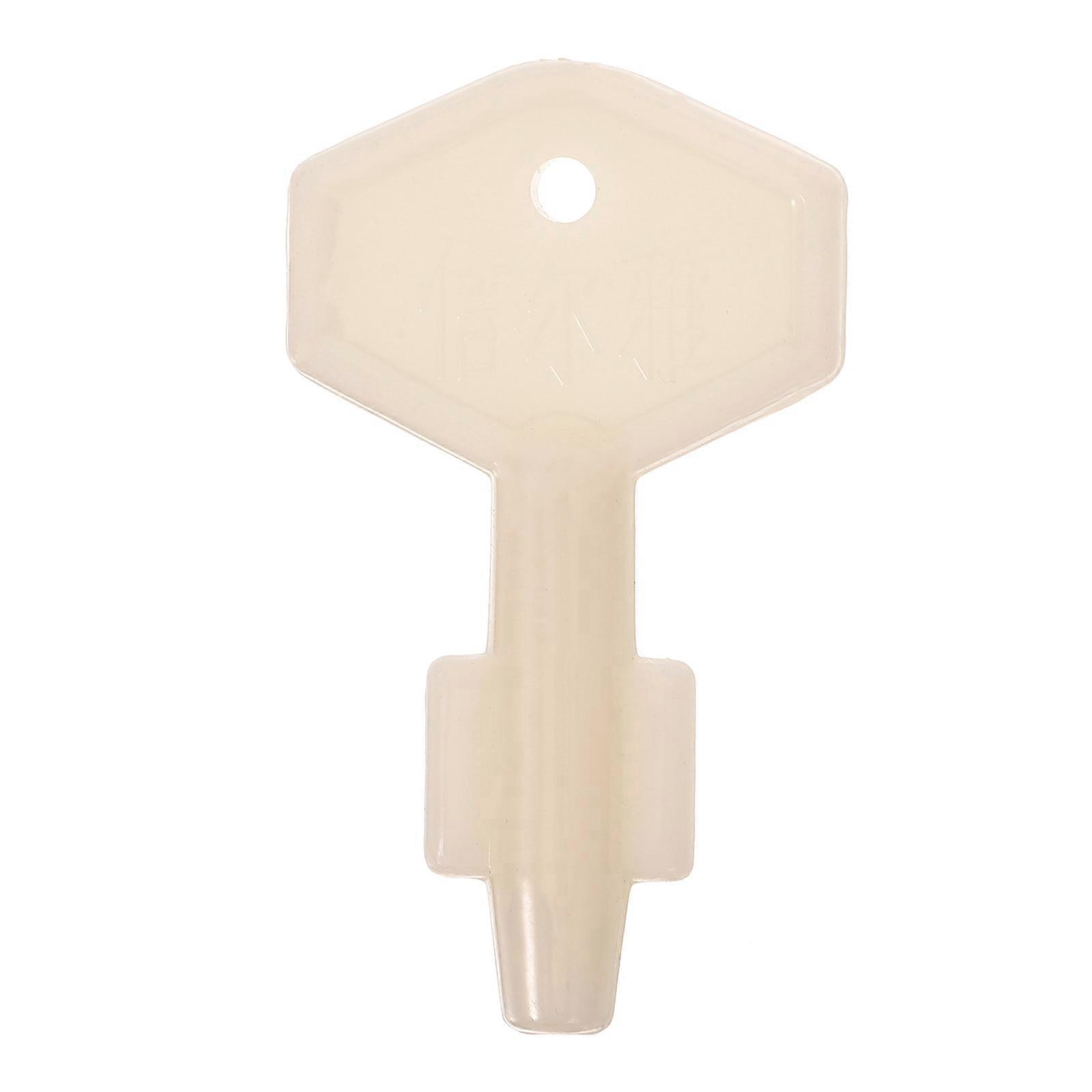Schlüssel Für Toilettenpapierspender, Schlüssel Für Papierhandtuchspender, Ersatzschlüssel Für Rollenpapierspender-4.50x2.50x0.50cm-white