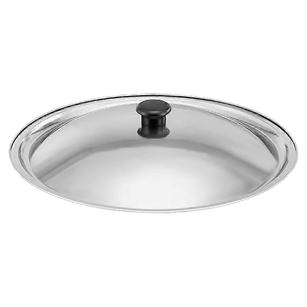 Universaldeckel Für Topf, Pfanne, Edelstahl-pfannendeckel, Ersatzdeckel Mit Bakelitknauf (25,5 Cm)-25.50x25.50x7.00cm-silver