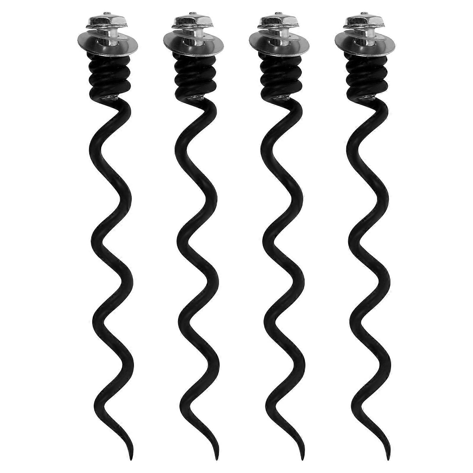 4-teiliges Korkenzieher-weinöffner-spiral-zubehör, Metallspiral-bit-ersatz Für Korkenzieher-reparaturset-8.50x1.00x1.00cm-black