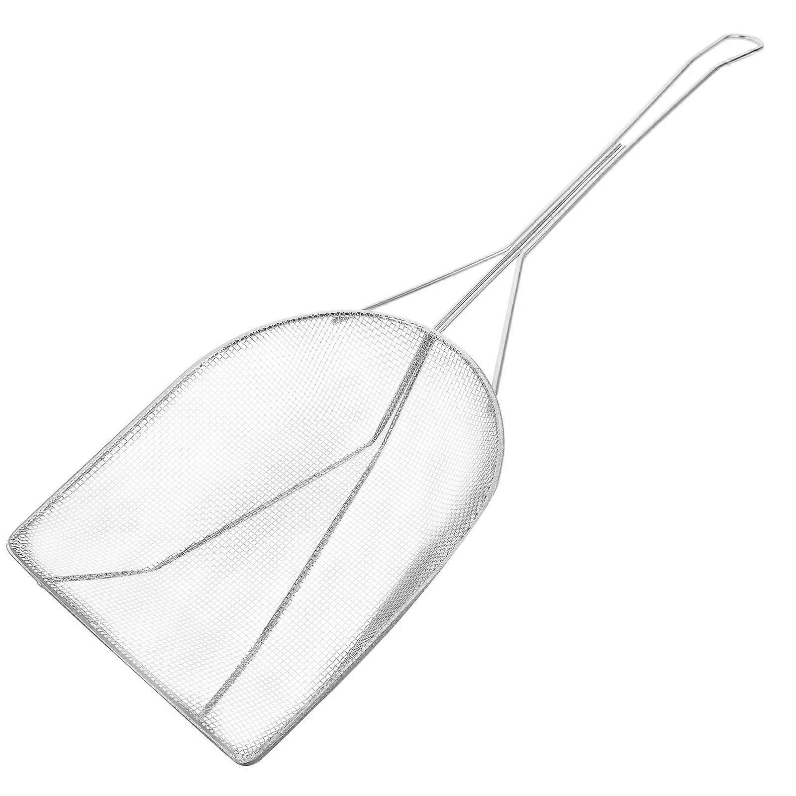 Ölfiltersieb Aus Edelstahl, Ölreste Filtern, Löffel Aus Edelstahlgewebe-46.30x15.60x3.50cm