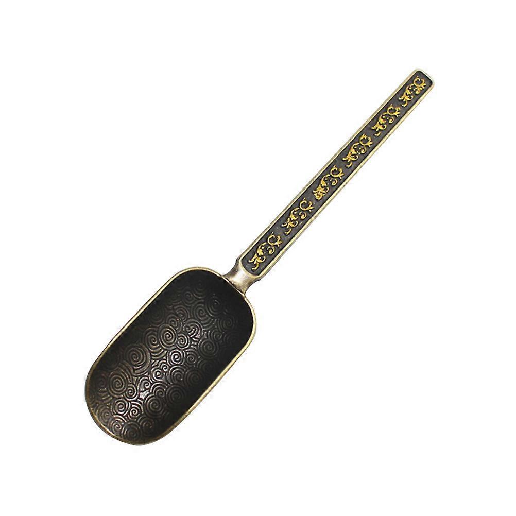 Teelöffel Aus Kupfer-zink Im Retro-stil, Auch Als Kaffeebohnenlöffel Oder Messlöffel Erhältlich (antikbronze).-16.00x2.80x1.00cm