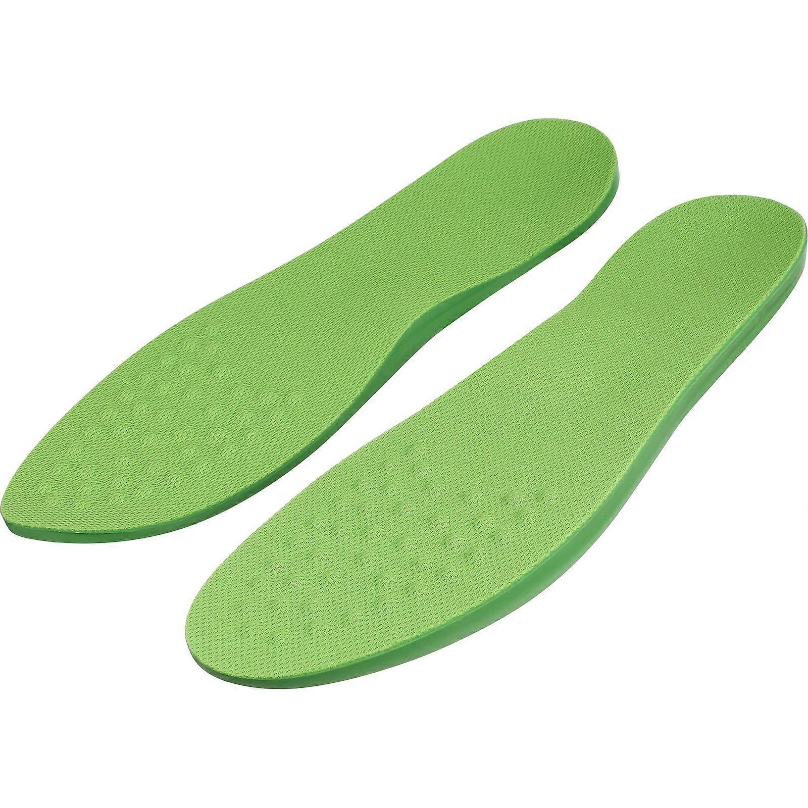 Paar O-bein-korrektur-einlegesohlen Aus Pu, Strephexopodie-korrektur-beinkorrektur-pads, Fußpflegekissen, Größe L (41–43)-26.30x8.60x1.40cm-green