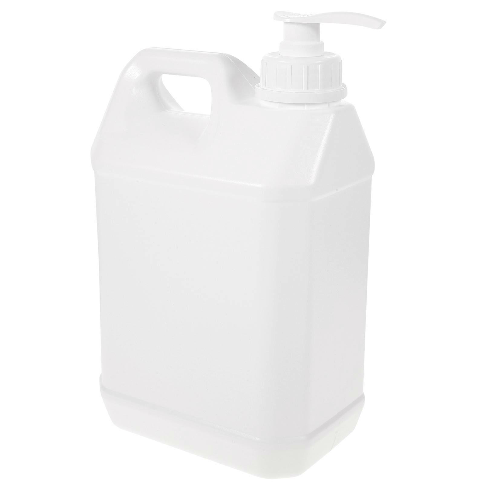 2,5-liter-pumpflaschen Sterilisationsflüssigkeit Kunststoff Flüssigseife Kosmetik Chemikalien Aufbewahrungsbehälter (weiß)-24.5x15.5x9cm-white