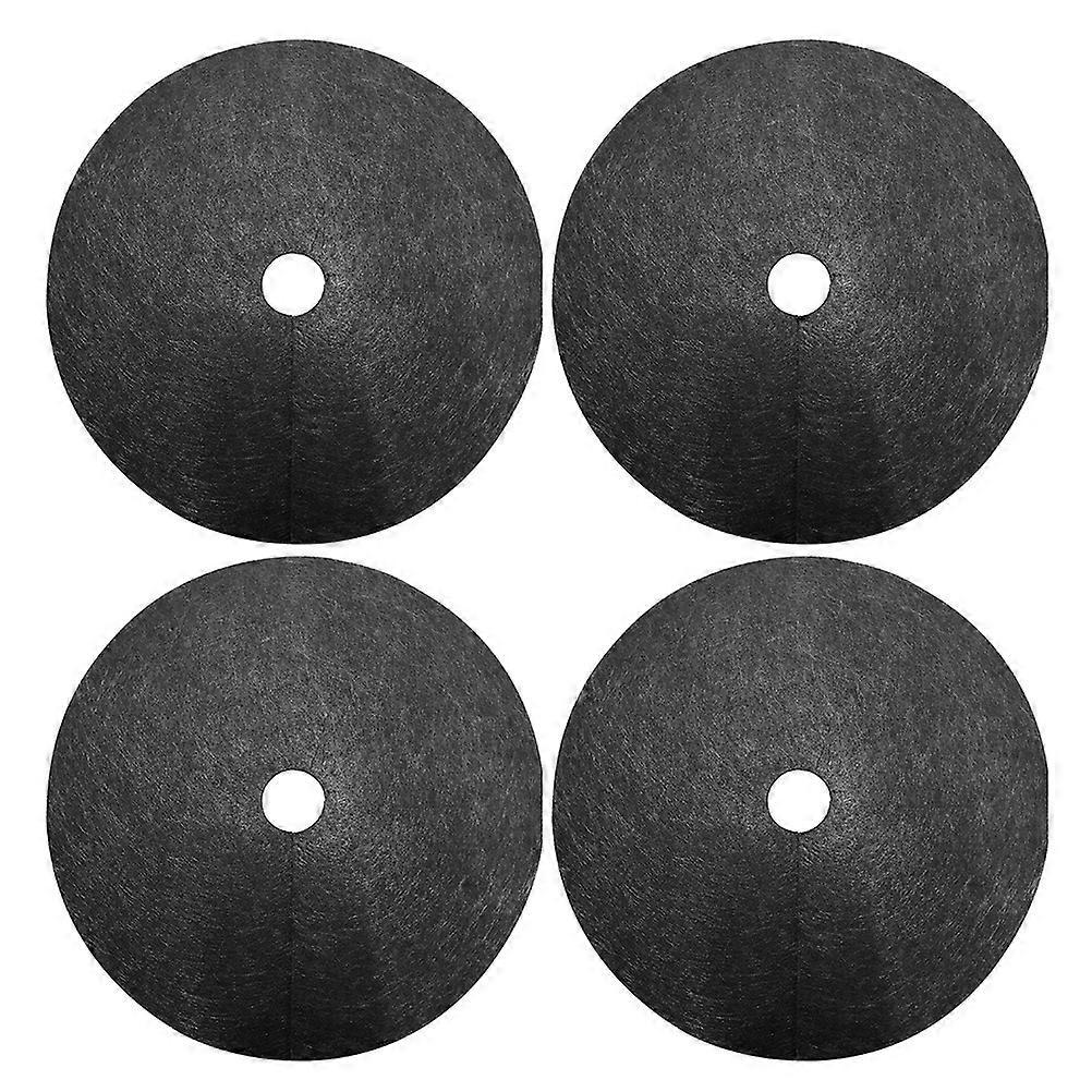 10 Stück Unkrautvlies, Biologisch Abbaubar, Für Gartenarbeit, Bodenabdeckung, Landwirtschaft, Obstplantagen (schwarz, Durchmesser Des O)-27.00x27.00x0.30cm-black