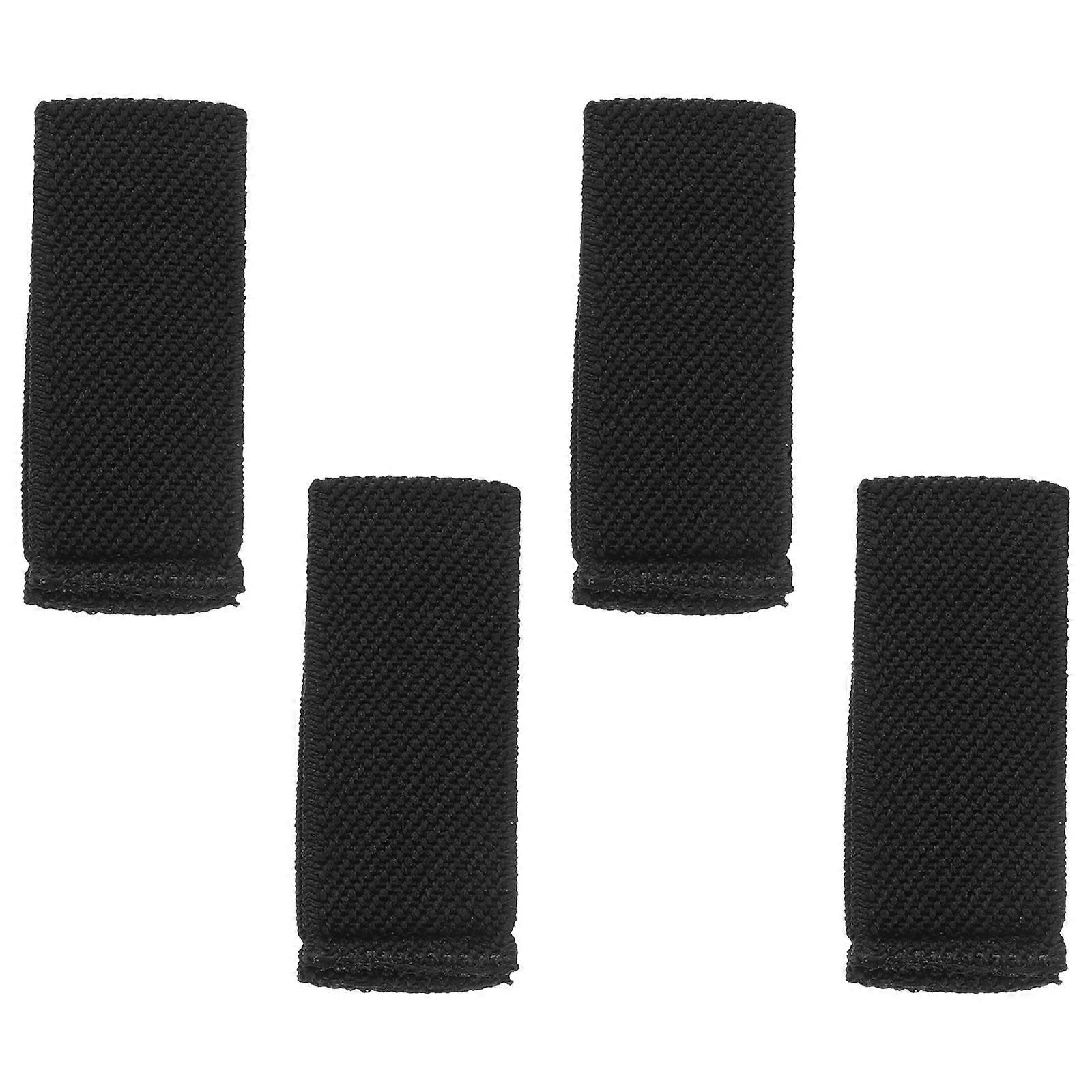 Stück Gürtelhalter, Elastische Gürtelschlaufenhalter, Rucksack-gürtelschlaufen, Gurthalterungen-4.50x1.80x0.50cm-black