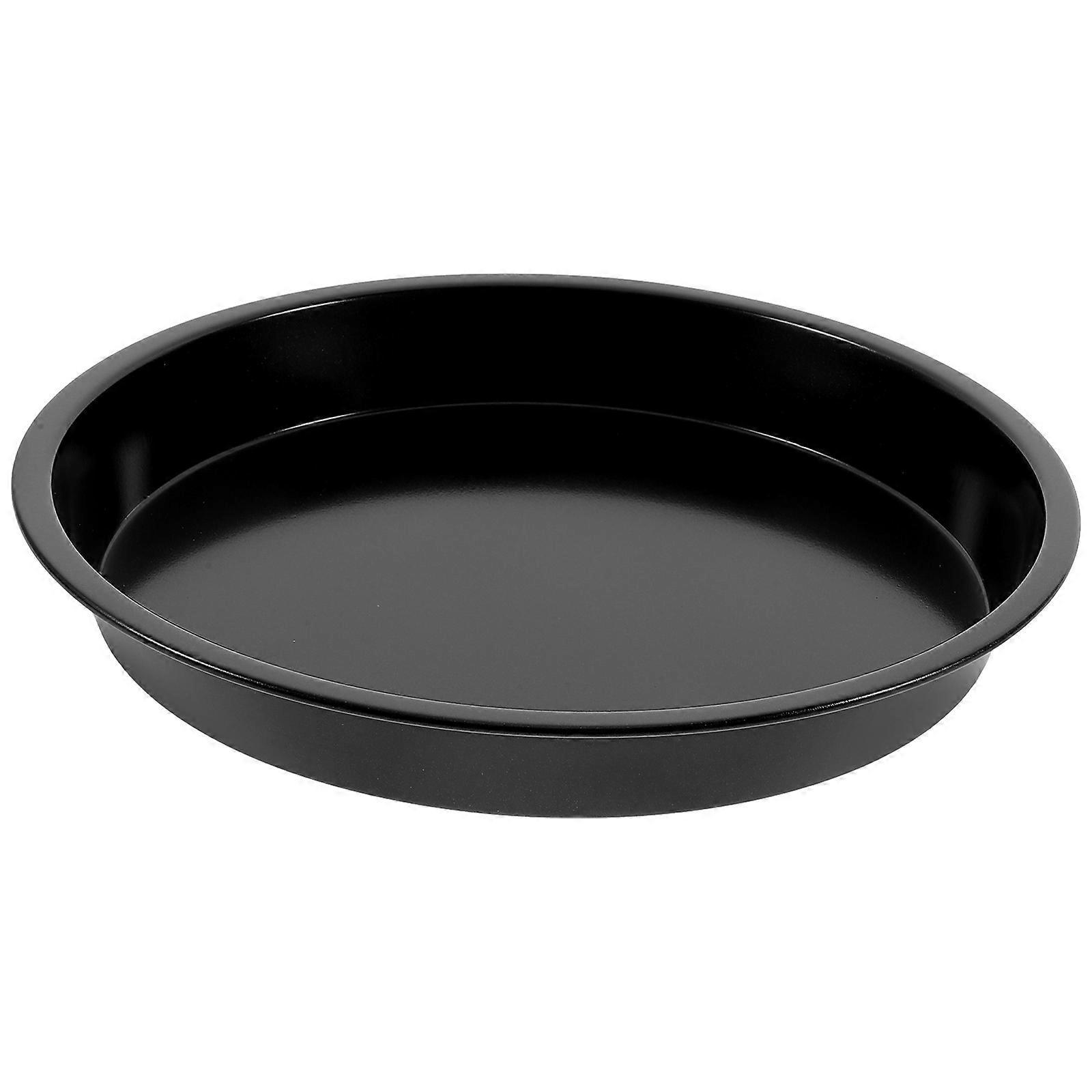 Backform Pizzablech Rund Antihaft-keks-pizza-kuchen-backform Backwerkzeug-20.00x20.00x3.00cm-black