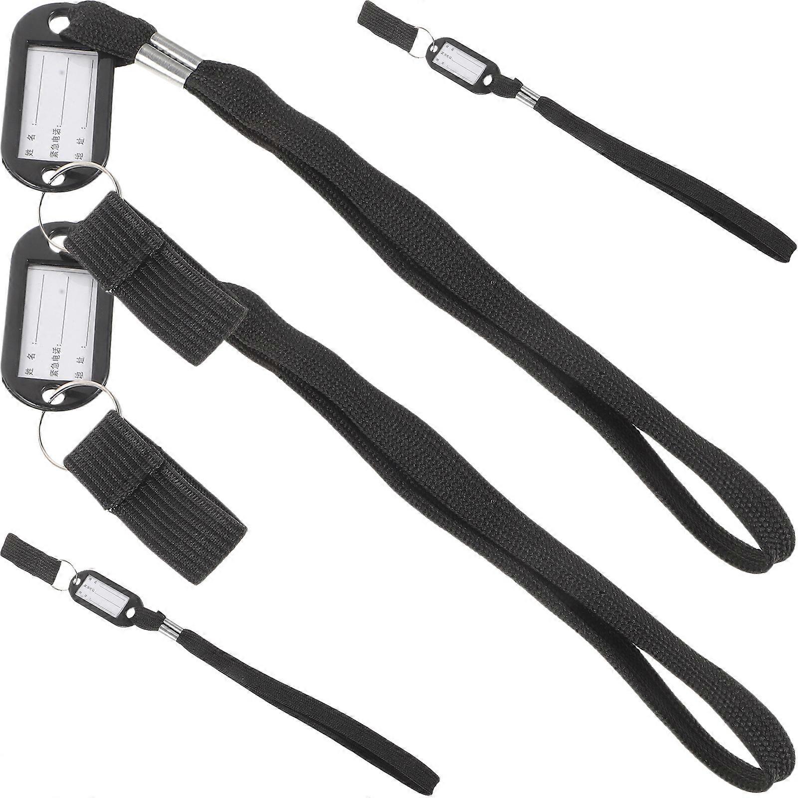 4er-pack Gehstock-handgelenkschlaufe Mit Anti-verlust-funktion, Handy-lanyard, Gehstock-handgelenkschlaufe, Gehstock-lanyard-28x2cm-black