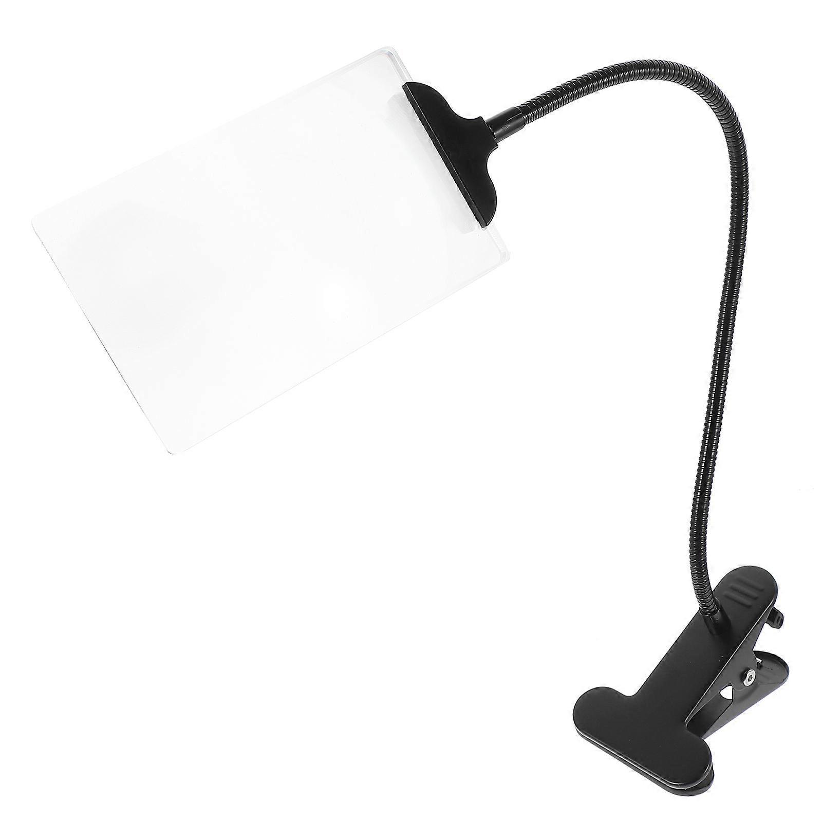 Freihändige Vergrößerungshilfe, Flexible Vergrößerungshilfe Mit Ständer, Große Vergrößerungshilfe-33.00x11.00x1.20cm-transparent