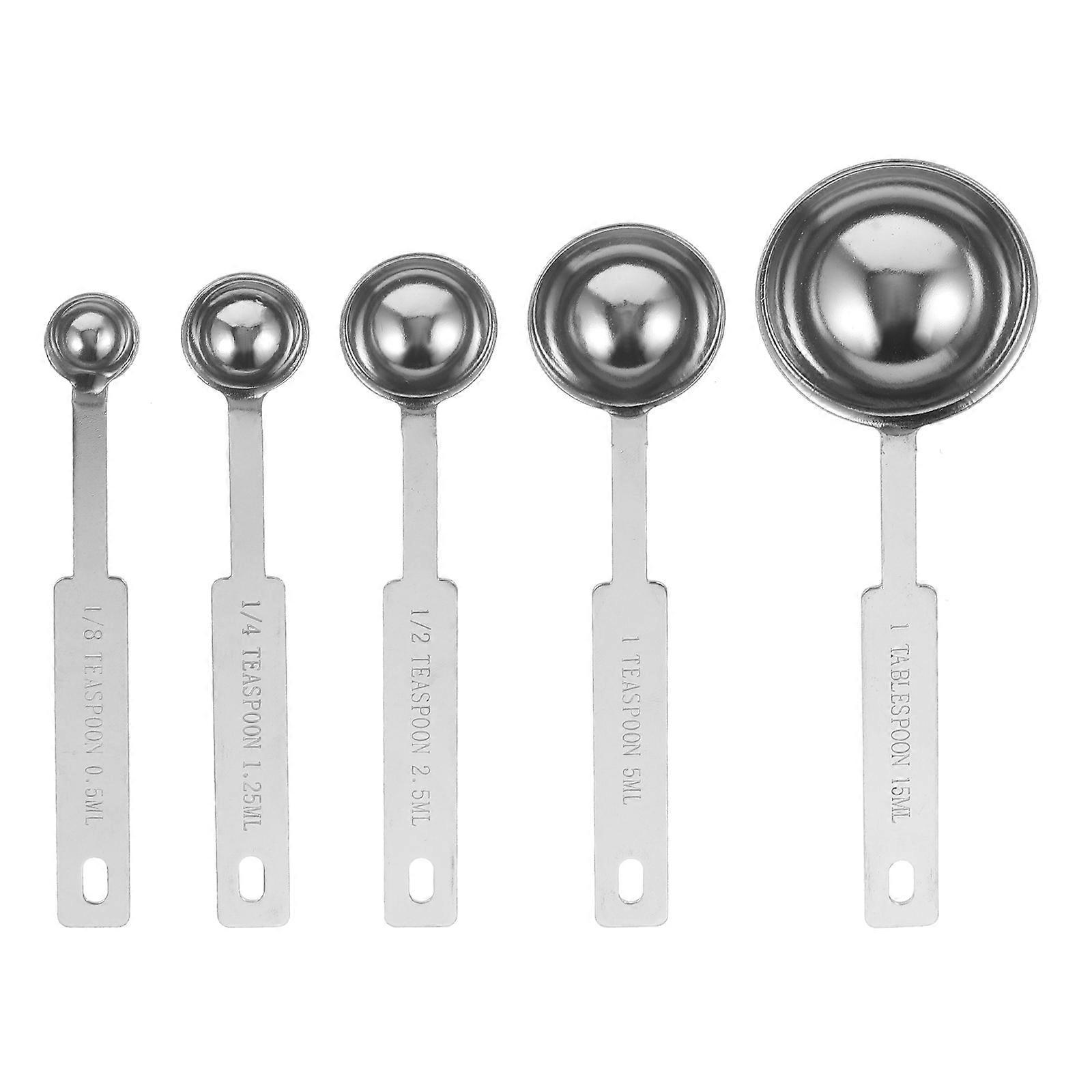 5-teiliges Set Messlöffel, Robuste Messlöffel, Kleine Esslöffel Mit Griffen-13.00x4.00x2.50cm