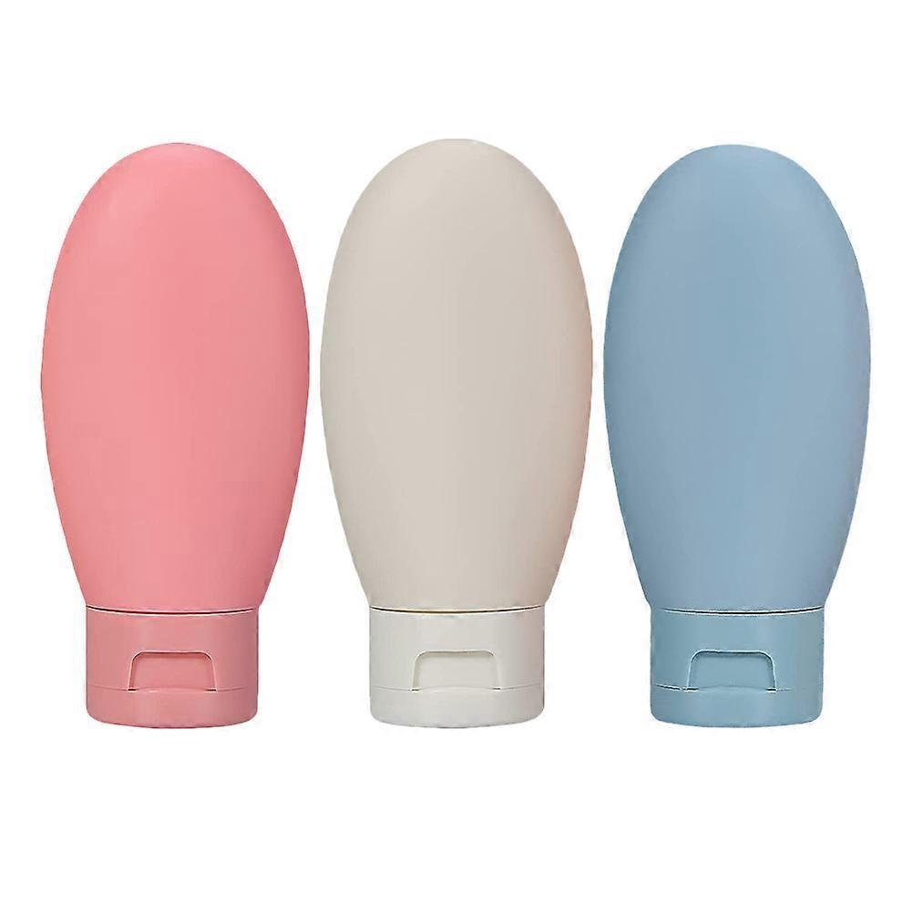 3er-pack Auslaufsichere Kosmetikbehälter, Nachfüllbare Shampooflaschen 60 Ml-11x5cm