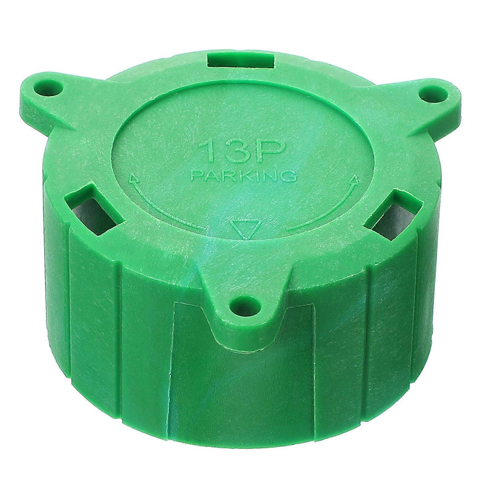 Mikro-adapter 13-polige Steckdose Parkabdeckung Anhängerstecker-steckdose Schutzabdeckung-5.20x4.10x2.80cm-green