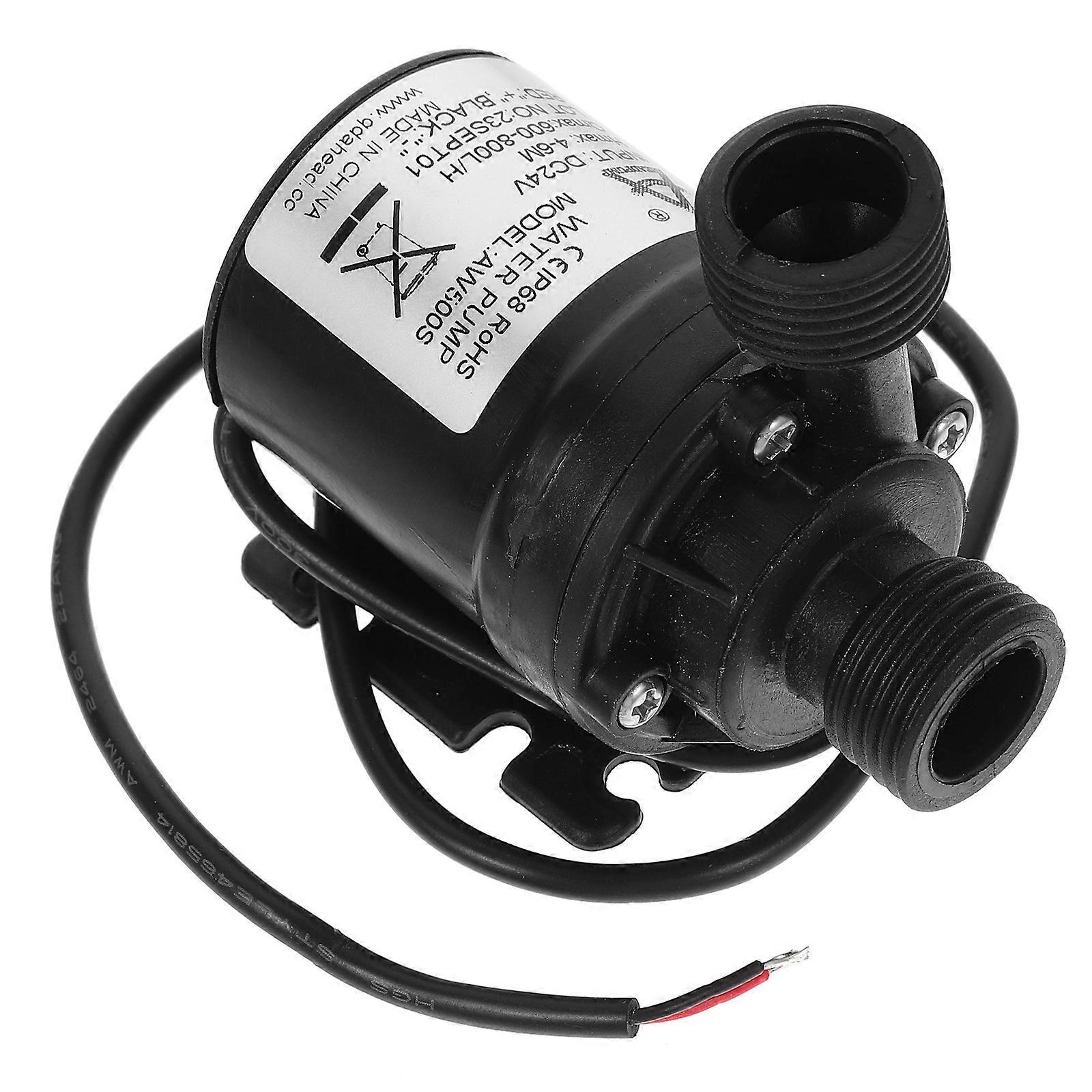 24-v-gleichstrom-tauchpumpe, Bürstenlos, 800 L/h, 5 M Förderhöhe, Bürstenloser Motor, Für Springbrunnen, Pools, Solaranlagen Und Wasserzirkulationssysteme-black