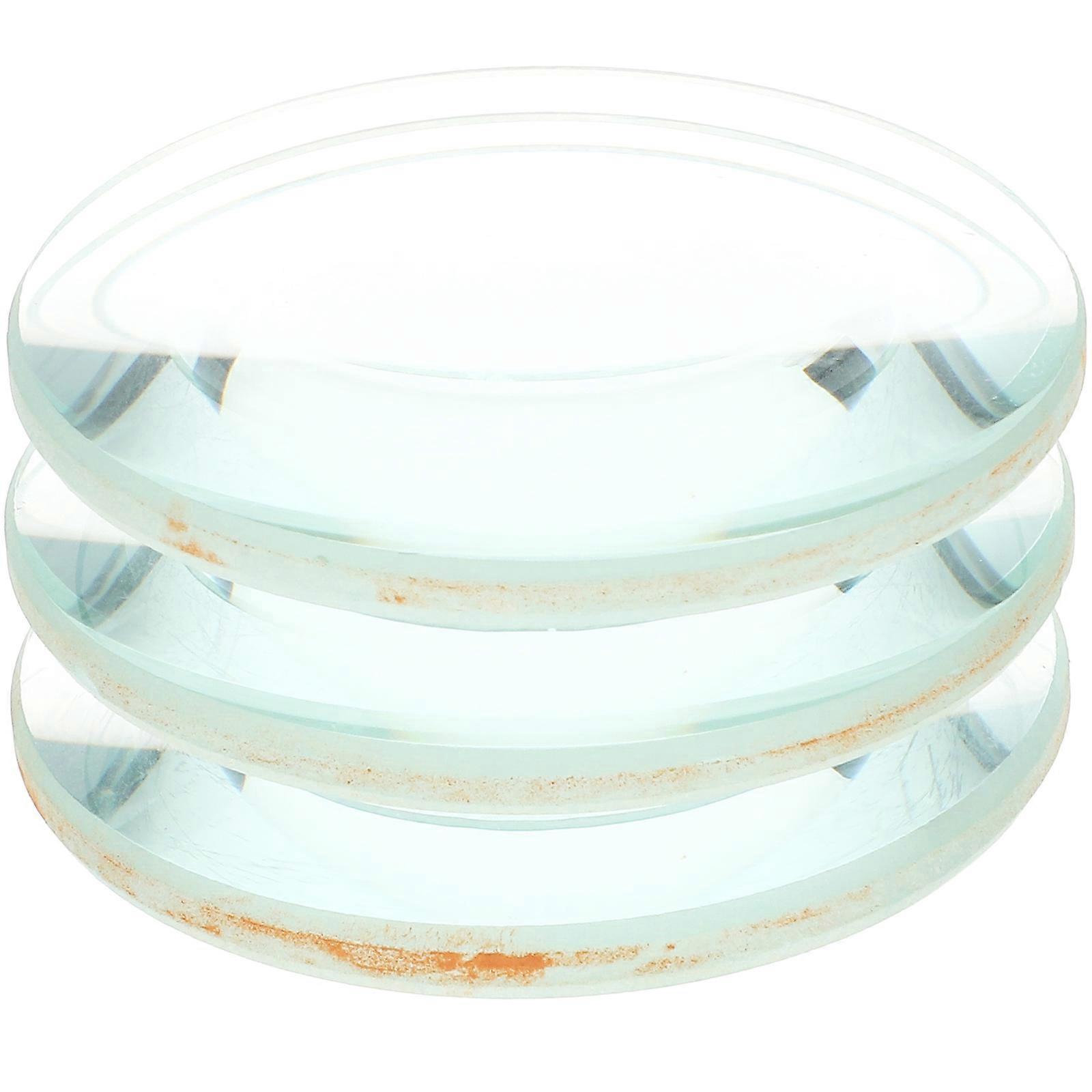 Stück Doppelkonvexe Glaslinsen, Optische Linsen, 50 Mm Durchmesser, 100 Mm Brennweite Für Labore-5x5cm