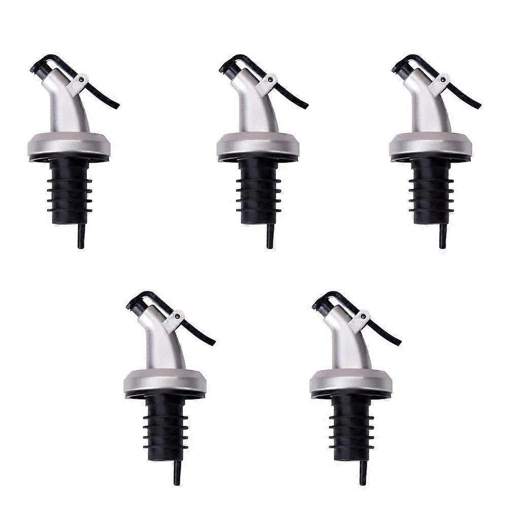 5-teiliges Set Ölverschluss-saucen-, Wein- Und Essigflaschen-ausgießer-düsen-küchenzubehör-8.30x3.40x1.90cm