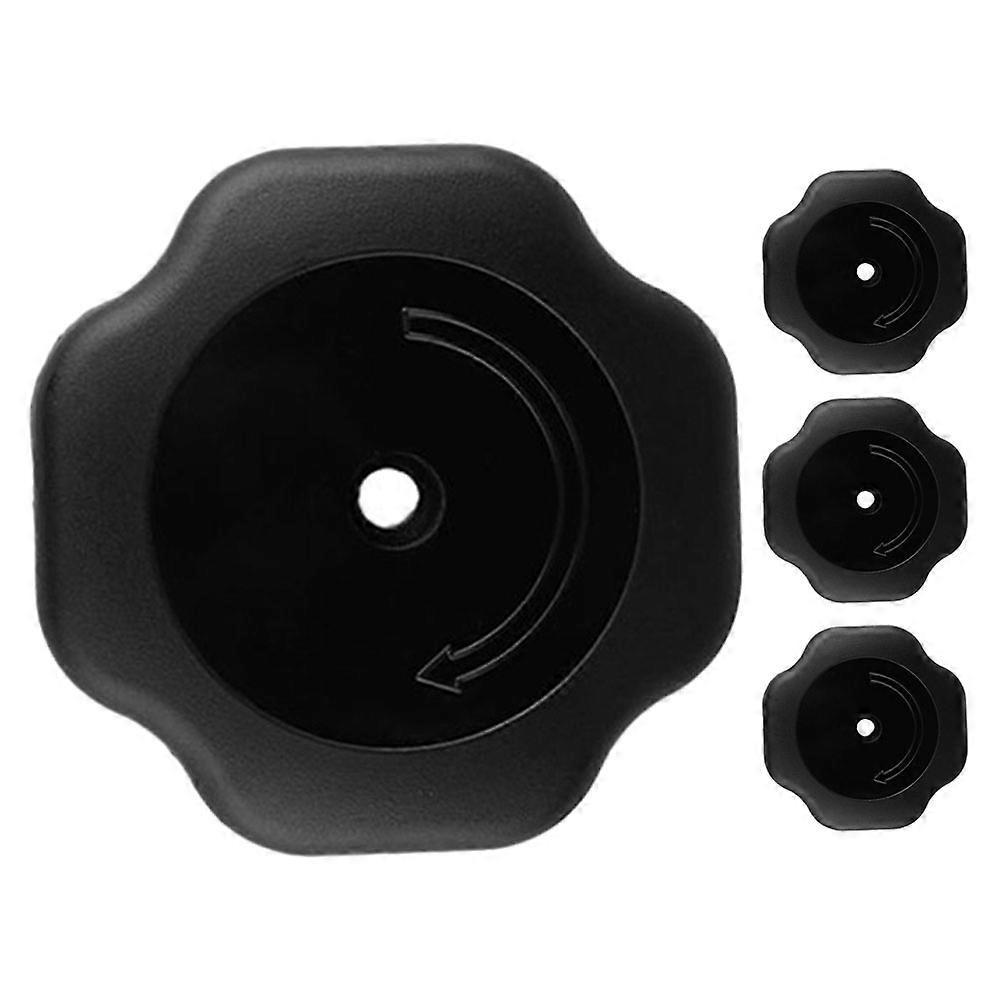 Stück Schnellkochtopf-knöpfe, Explosionsgeschützte Kunststoffknöpfe, Topfdeckelgriff-8.00x8.00x3.80cm-black