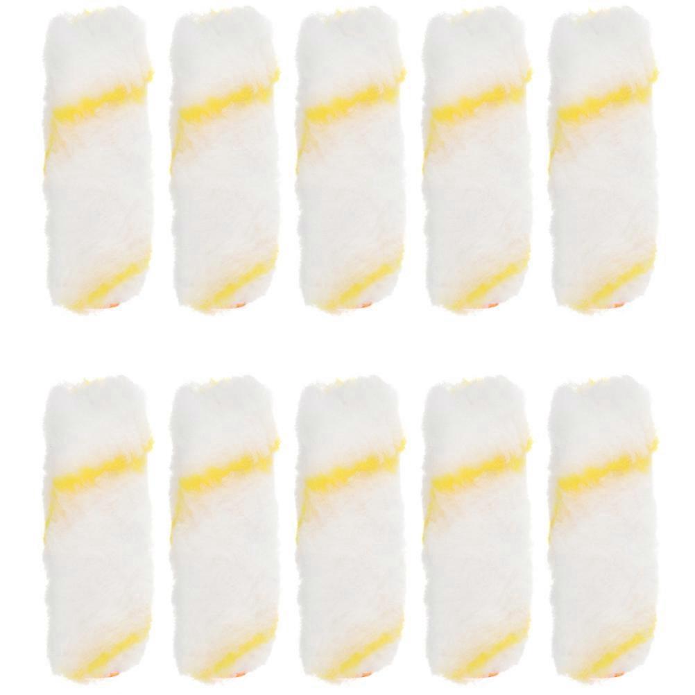 10 Stück Farbrollerbezüge, Farbrollerrahmen, Florrollen-nachfüllpackungen Für Hausanstriche-10x3cm