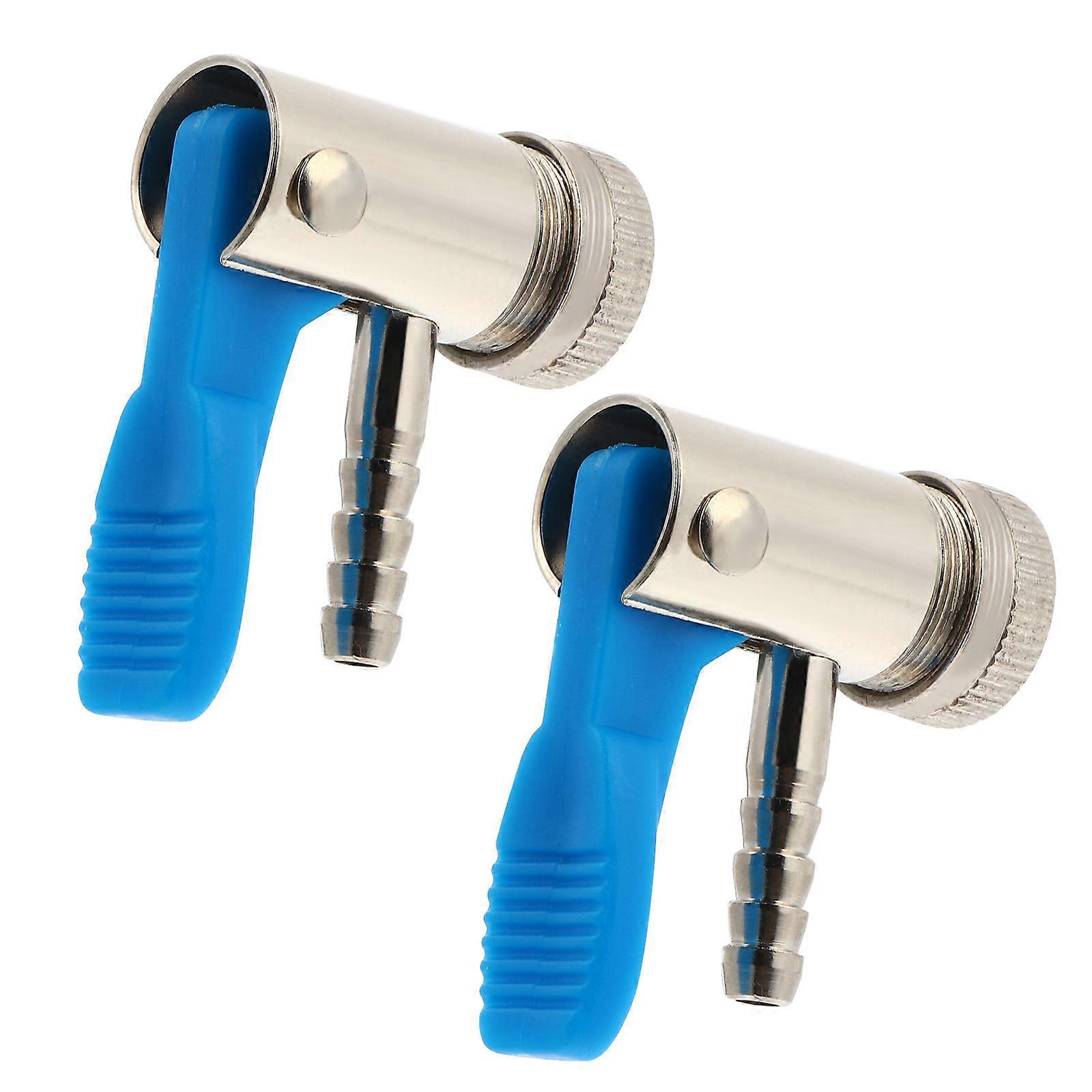 Stück Auto-motorrad-clip-on-reifenfüllanschluss-reifenluftventil-6mm-blue