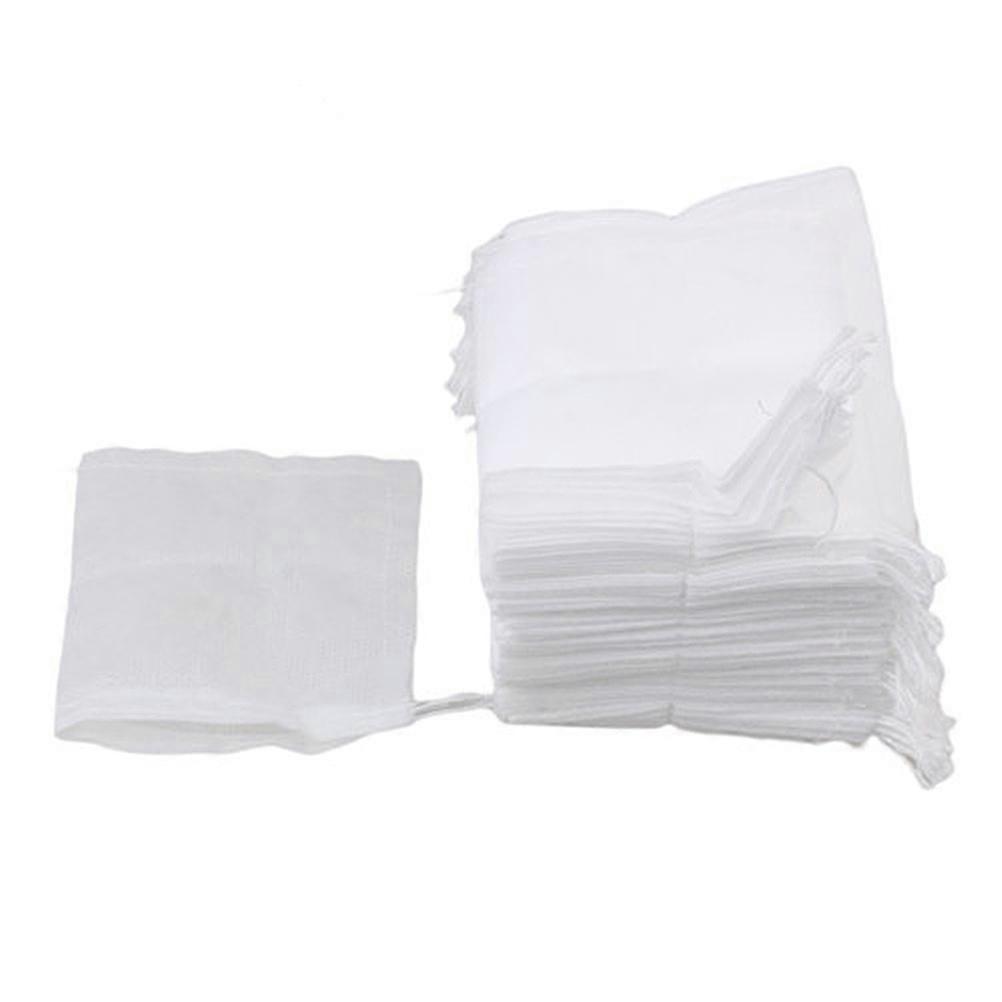 100 Stück Leere, Nicht Gewebte Teebeutel Mit Kordelzug Für Losen Tee Und Teepulver-14.00x10.00x0.30cm