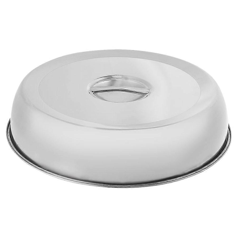 Steakabdeckung Aus Edelstahl Mit Griff, Grillabdeckung, Metalldeckel, Steakabdeckung-24.00x24.00x16.50cm-silver