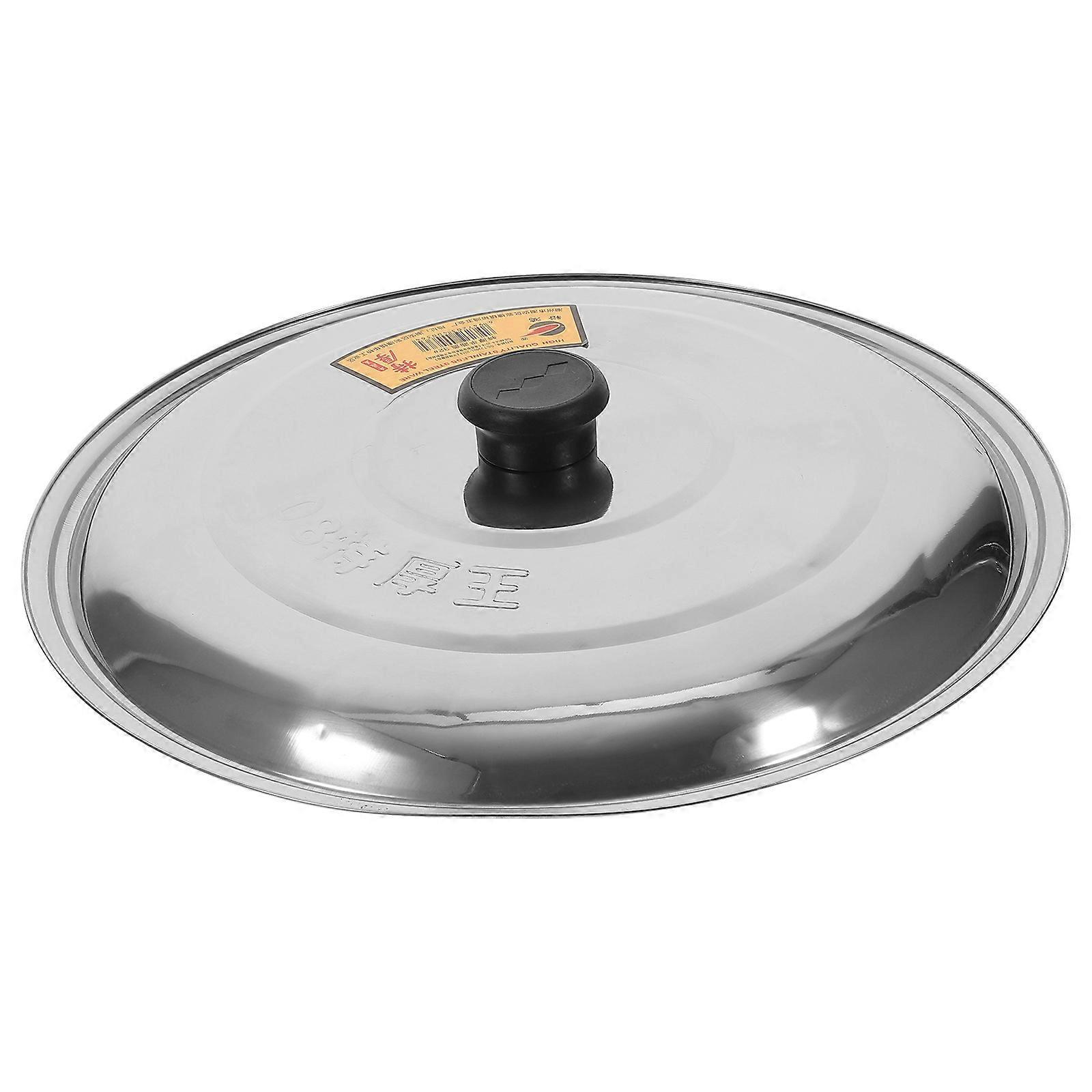 Topfdeckel Aus Edelstahl, Multifunktionaler Topfdeckel, Haushaltsaccessoire-31.00x31.00x7.00cm-black