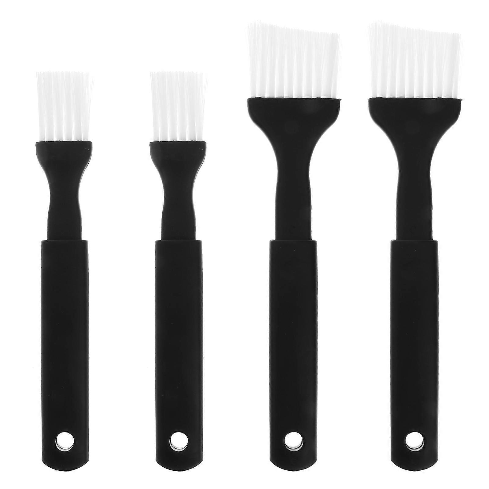 4-teiliges Gebäckpinsel-set Mit Nylonborsten Und Kunststoffgriff Zum Bestreichen, Backen Und Kochen (2 Große Pinsel, 2 Kleine Pinsel)-black