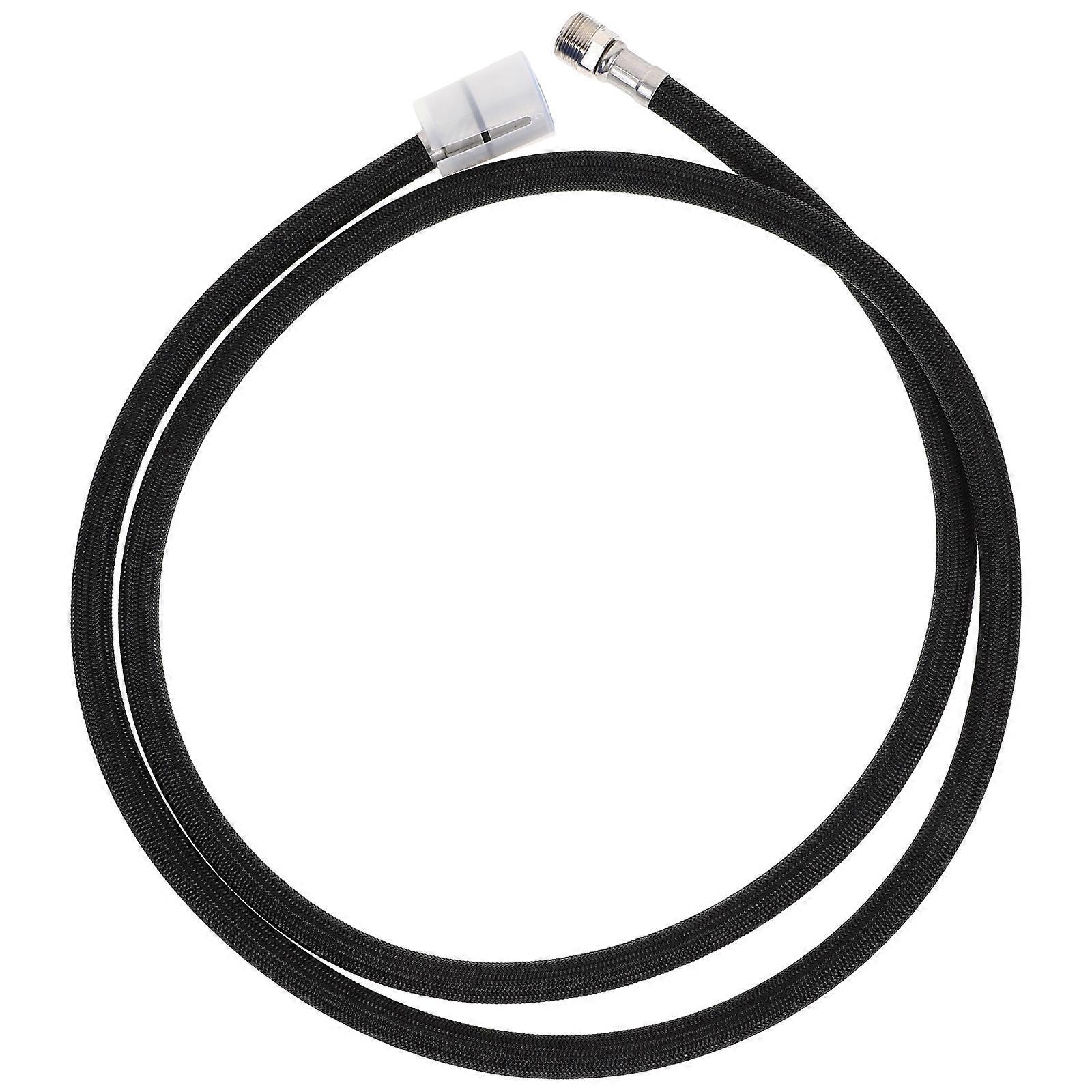 Stück 1,5 Meter Nylon-gewebe-wasserschlauch, Nylon-zugrohr, Dichter Gewebeschlauch, Auszieharmatur-150x2.4cm-black